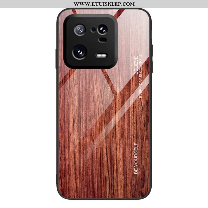 Etui do Xiaomi 13 Pro Szkło Hartowane W Stylu Drewna